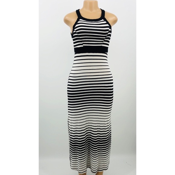 STRIPED MAXI DRESS - Picture 5 of 8